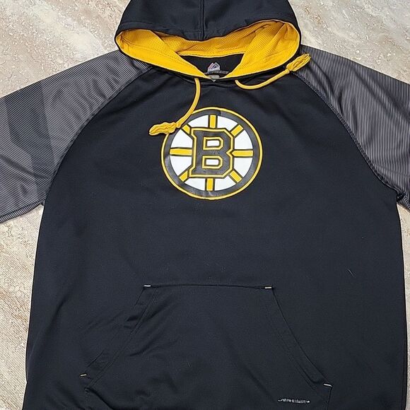 MAJESTIC MENS THERMABASE BOSTON BRUINS HOODIE SIZE XL - Picture 2 of 6